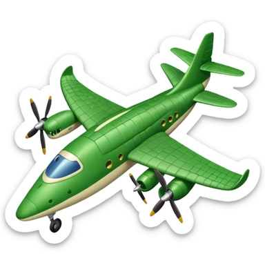 Bombordilo crocodillo with a plane body sticker