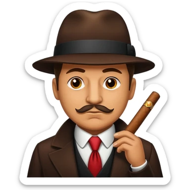 mafia boss cigar sticker