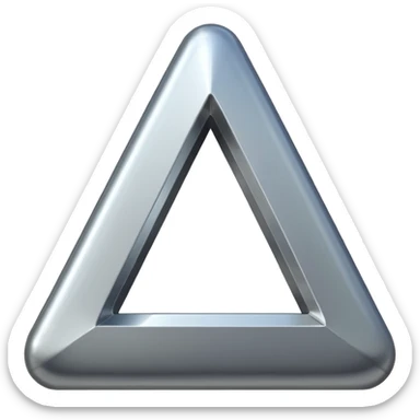 hollow triangle mold sticker