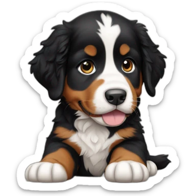 Bernese Mountain Dog puppy sticker