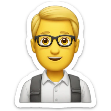 Mann 50 Jahre alt Bart und ganz kurze Haare sticker