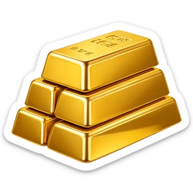 Tons of gold bars sticker