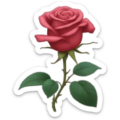 Rose rouge et rose bleu sticker