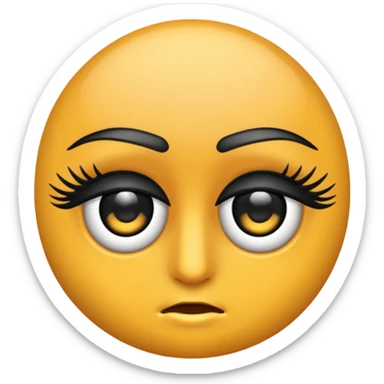 mascara de ojos sticker