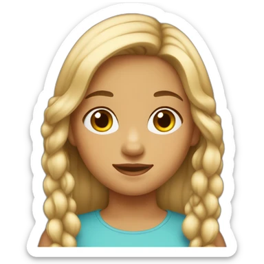 Danish american 11 year old girl sticker