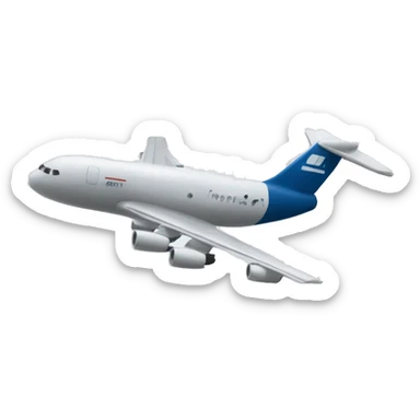 Um avião de carga  sticker
