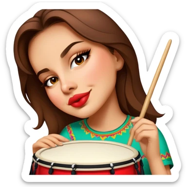 Festive Drummer sticker