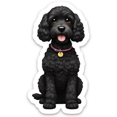 cockapoo black sticker