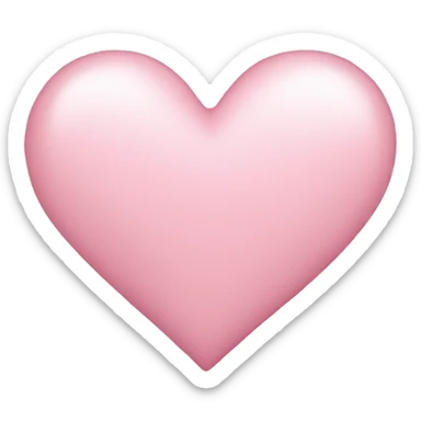 Light pink heart  sticker