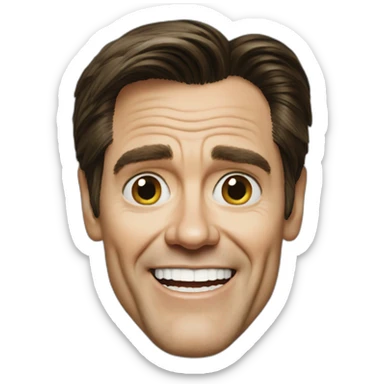 jim carrey television sticker