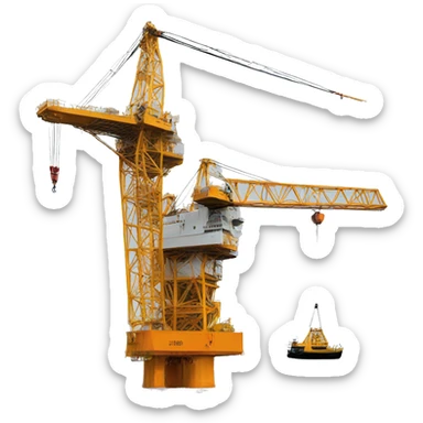 Crane on a crane offshore sticker