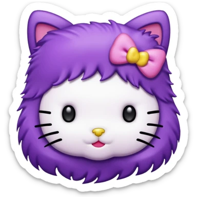 Hellokitty PurPle sticker