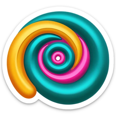 #LiquidIntell in deep jade teal, neon cyan, and accents of golden amber and fuchsia sticker