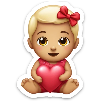 Valentine’s Day baby sticker