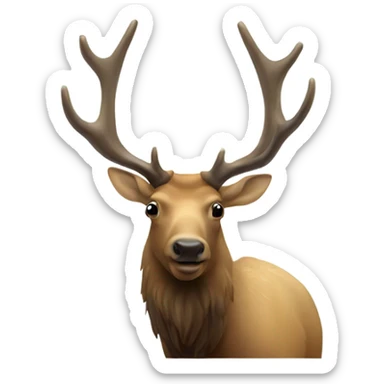 Elk in tank sticker