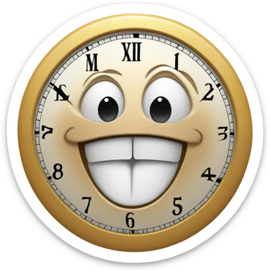 Clock can talk ￼ sticker