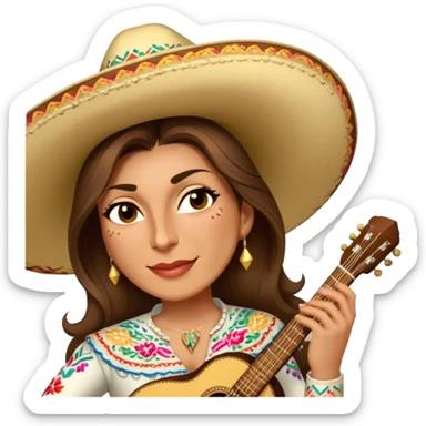 Mariachi Guitarist sticker