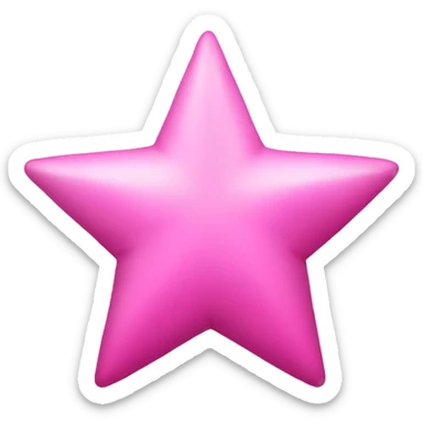 Pink star sticker