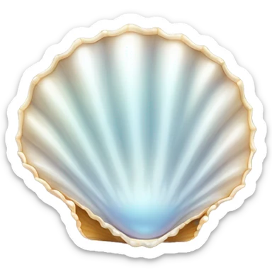 pearl shell sticker