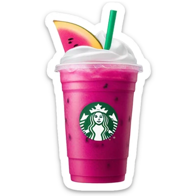 Starbucks mango dragonfruit refresher sticker