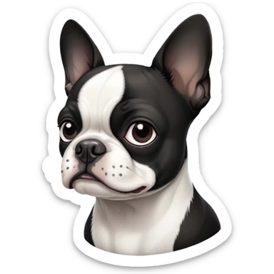 Boston terrier sticker