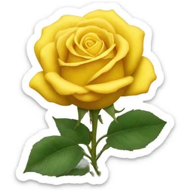 yellow rose sticker