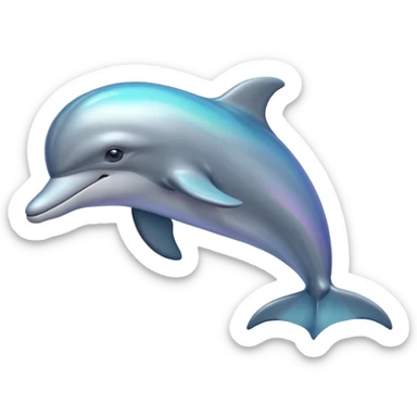 Aesthetic dolphin sticker