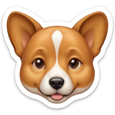 Vira lata caramelo claro pelo todo caramelo claro, de orelha em pé e pelo curto liso  sticker