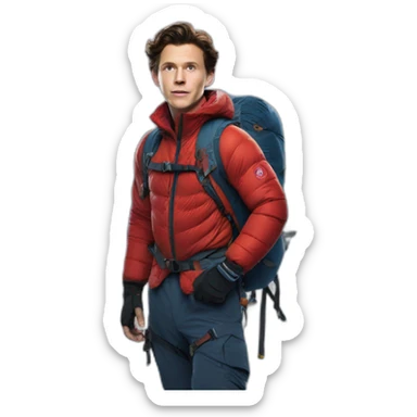 Tom holland en haut de l’Everest sticker