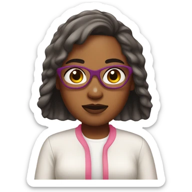 Bitmoji girl covered in sunscreen sticker