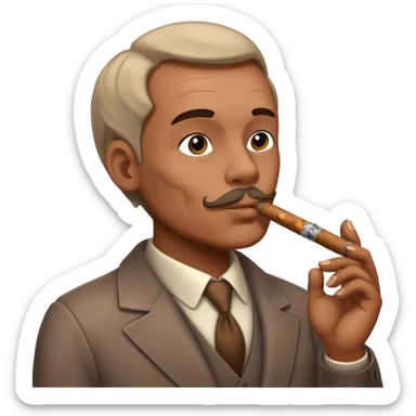 Sigarro tirando humo  sticker