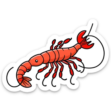 Crystal red shrimp sticker