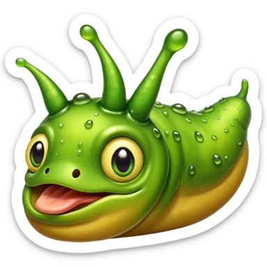 Slug named Slurped Nibbles  sticker