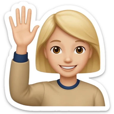 Miss you bye sticker