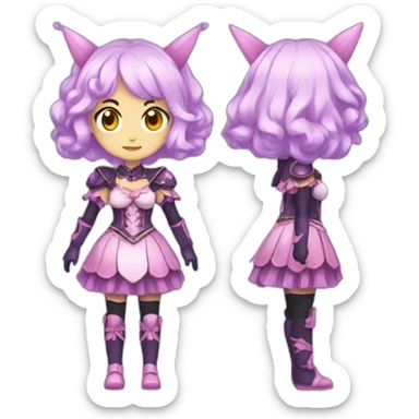 magical girl full body saylormoon sticker