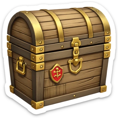 treasure chest sticker