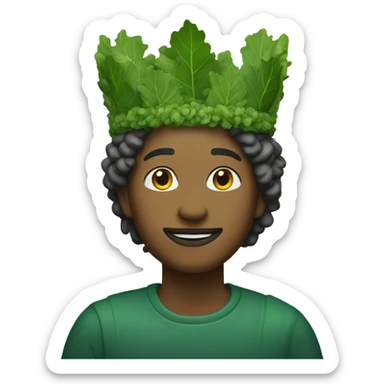 Kale Queen with Kale Crown sticker