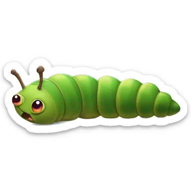 The Very Hungover Caterpilla sticker