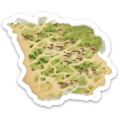 extremadura map  sticker