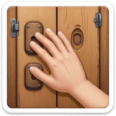 knocking the door sticker