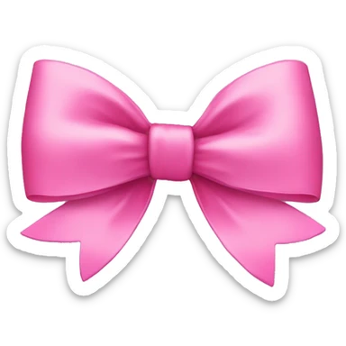 pink bow sticker