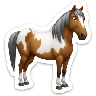 flabbergasted horse sticker