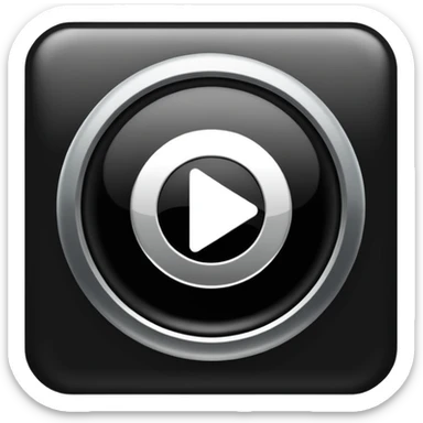 Play buttons black sticker