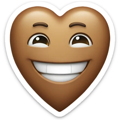 Heart with smile sticker