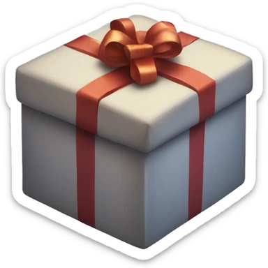 christmas present box sticker