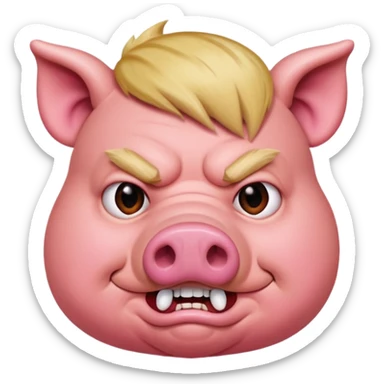 Trump pig real sticker