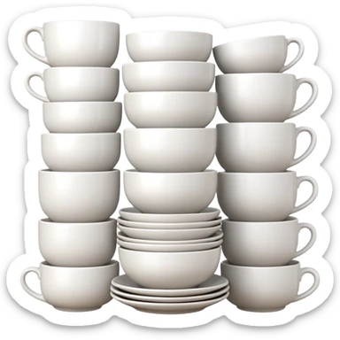 i wanted to create a image which show bulk orders of crockery items  sticker