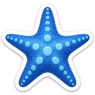 blue starfish sticker