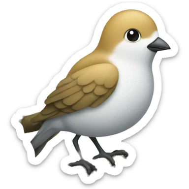 Bird in a pear tree sticker