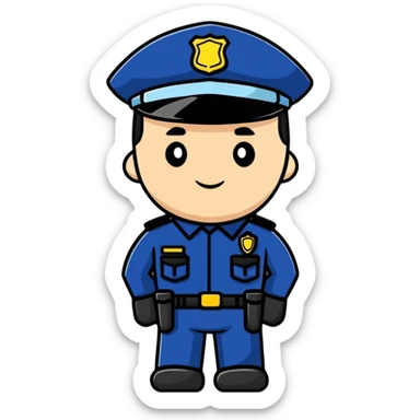 police officer sticker